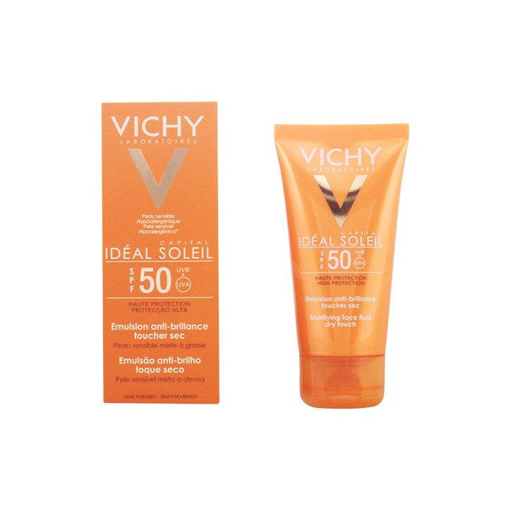 IDEAL SOLEIL emulsion anti-brillance toucher sec SPF50 50 ml