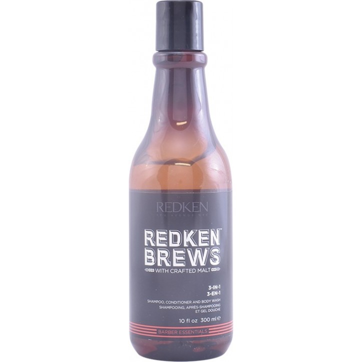 REDKEN BREWS 3in1 shampoo, conditioner and body wash 300 ml