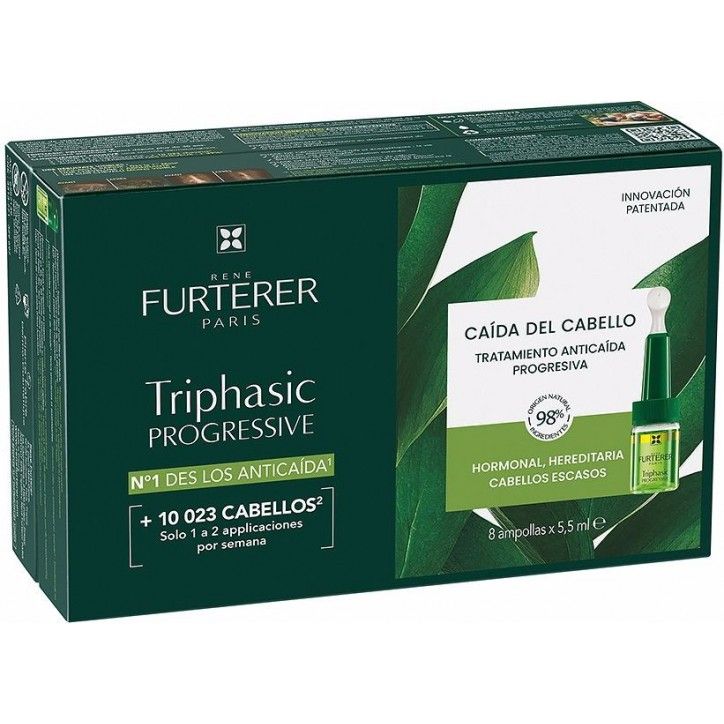 TRIPHASIC PROGRESSIVE ritual anti caida 8 x 5,5 ml