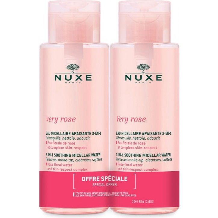 VERY ROSE EAU MICELLAIRE APAISANTE 3 EN 1 set 2 pz