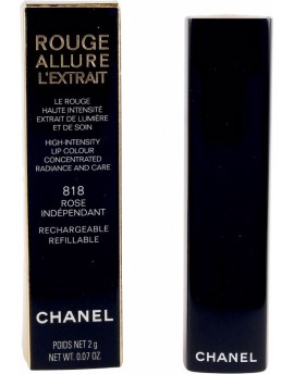 Chanel ROUGE ALLURE LEXTRAIT lipstick rose independant-818