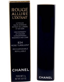 Chanel ROUGE ALLURE LEXTRAIT lipstick rose turbulent-834