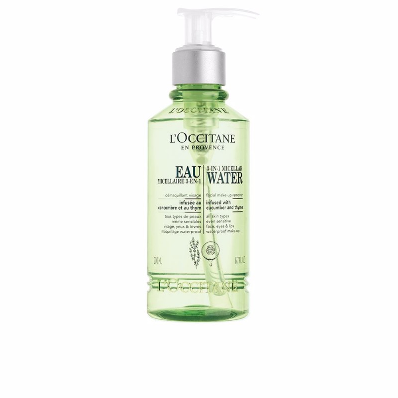 L'Occitane EAU MICELLAIRE 3-EN-1 demaquillant visage 200 ml