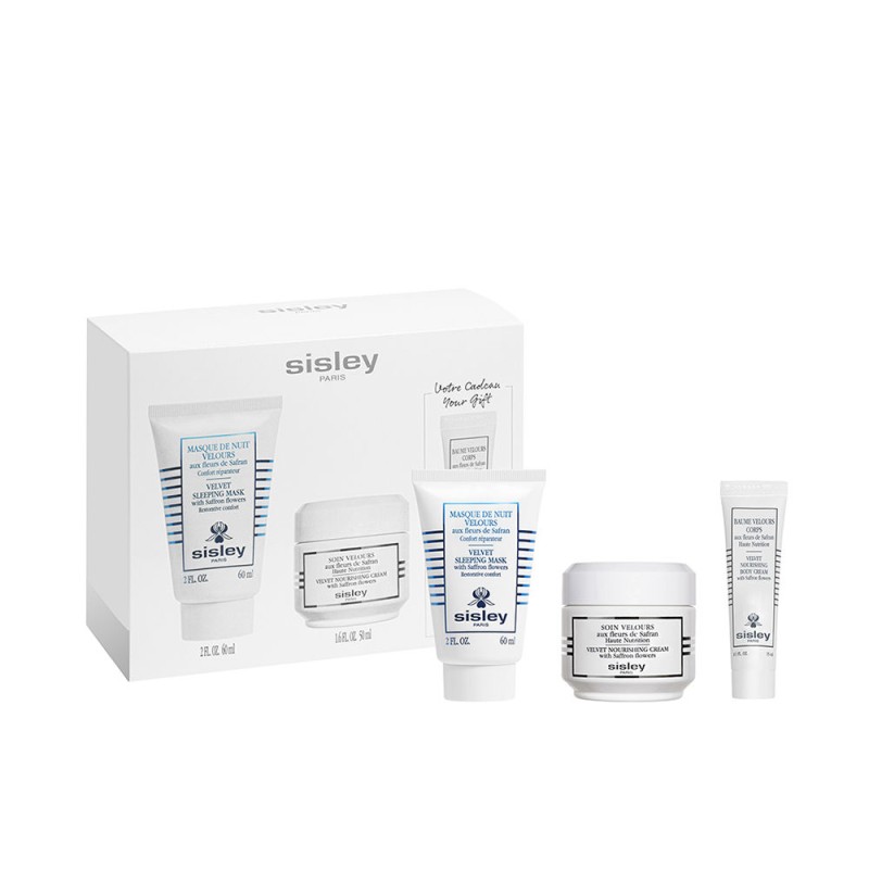 Sisley SOIN VELOURS AUX FLEURS SAFRAN set 3 pz