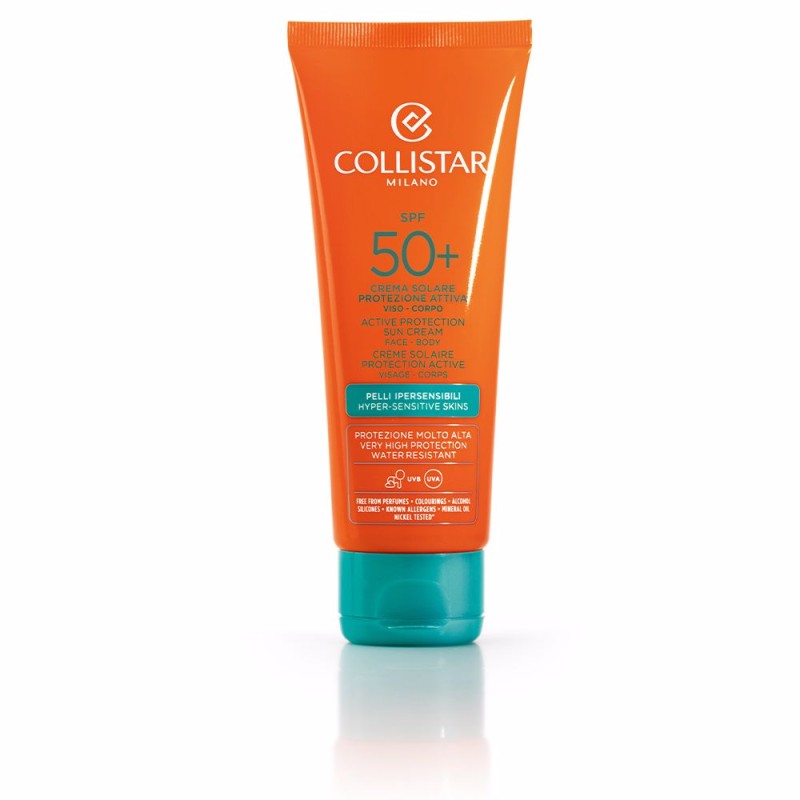SUN CREAM active face-body protection SPF50+ 100 ml - Collistar