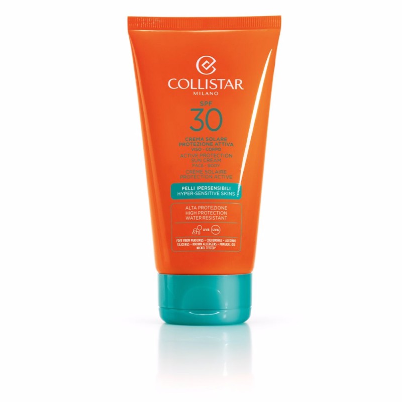 SUN CREAM active face-body protection SPF30 150 ml - Collistar