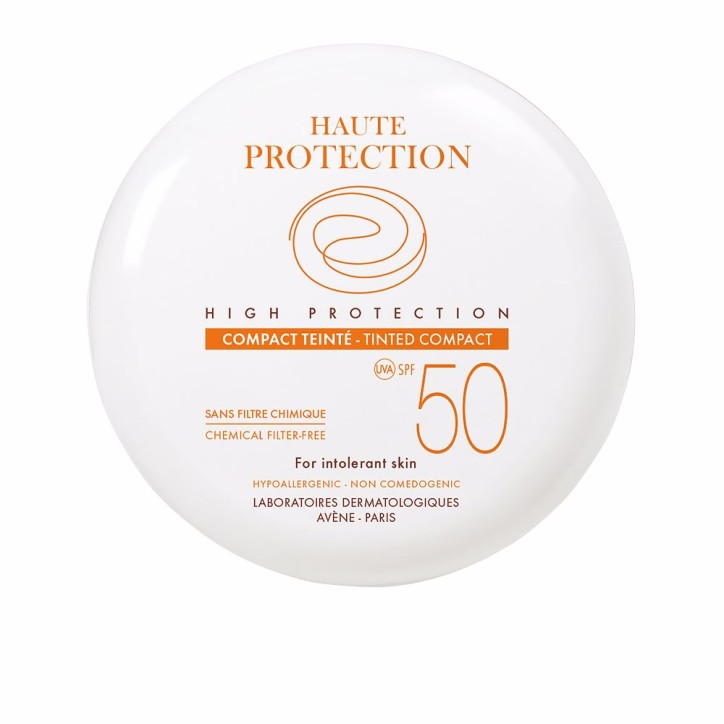 SOLAIRE HAUTE PROTECTION compact teinté SPF50 doré