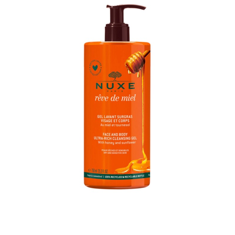 Nuxe RÊVE DE MIEL dermatological cleansing gel 750 ml