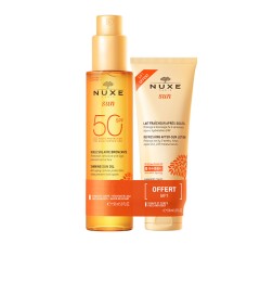 Nuxe NUXE SUN FACE & BODY TANNING OIL SPF50 PACK 2 pcs