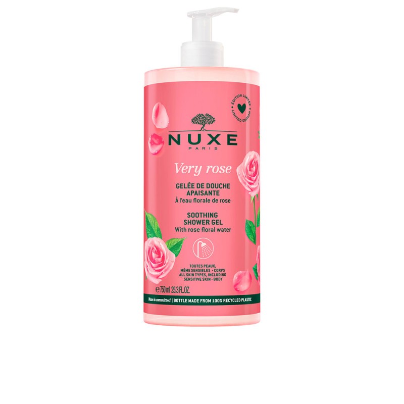 Nuxe VERY ROSE calming shower gel 750 ml