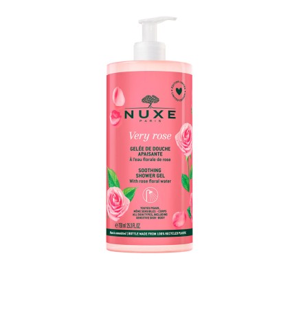 Nuxe VERY ROSE calming shower gel 750 ml