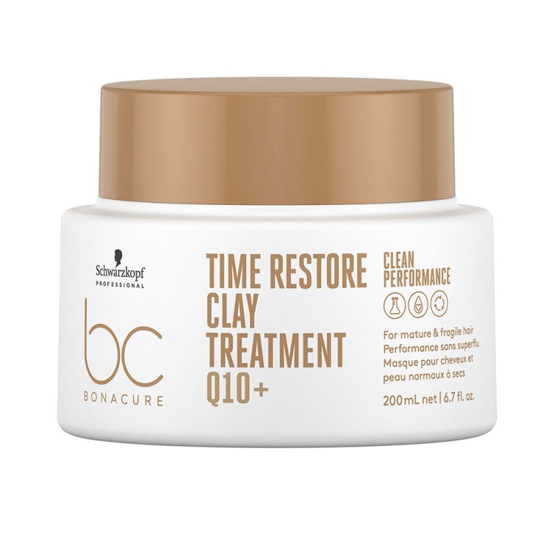 Schwarzkopf Professional BC TIME RESTORE Q10+ clay treatment 200 ml