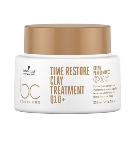 Schwarzkopf Professional BC TIME RESTORE Q10+ clay treatment 200 ml