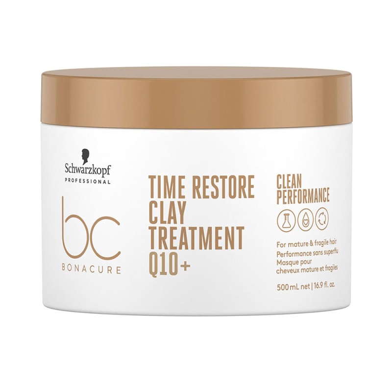 Schwarzkopf Professional BC TIME RESTORE Q10+ clay treatment 500 ml