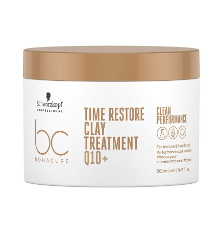 Schwarzkopf Professional BC TIME RESTORE Q10+ clay treatment 500 ml
