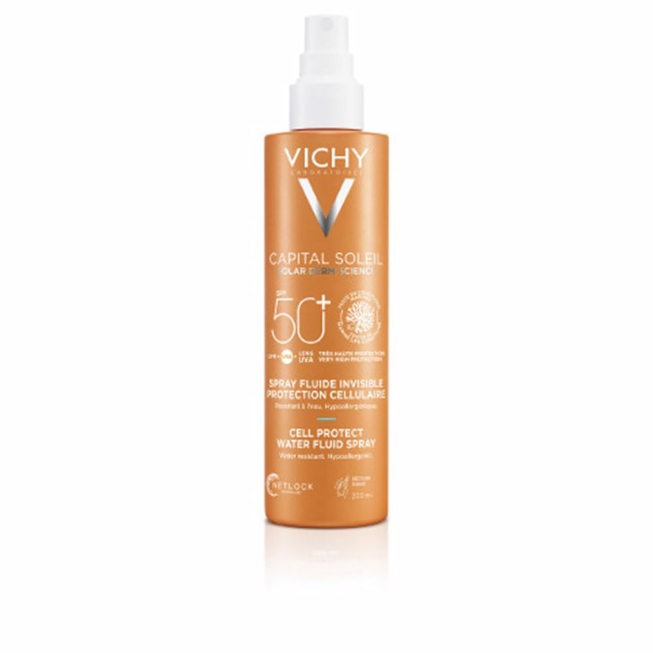 CAPITAL SOLEIL spray fluide invisible protection cellulaire SPF50+ 200 ml CAPITAL SOLEIL spray fluide invisible protection cellulaire SPF50+ 200 ml
