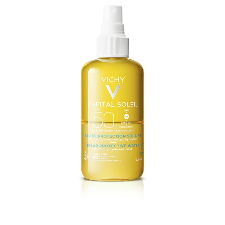 IDÉAL SOLEIL eau de protection solaire hydr SPF50 200 ml