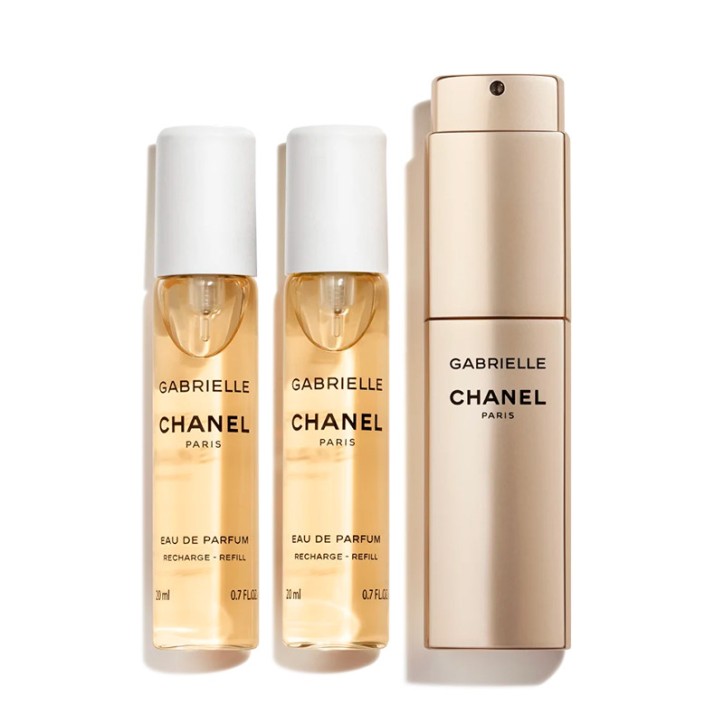 GABRIELLE Eau de Parfum Twist and Spray Refillable Bottle -  3x20ml