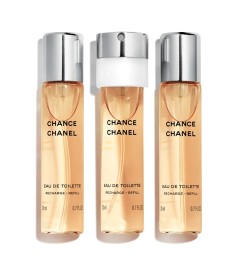Chanel CHANCE Eau de Toilette spray twist and spray REFILL - 3x20 ml