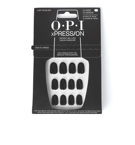 O.P.I OPI xPRESS/ON Artificial Nails Iconic Shades Lady in Black 30 u