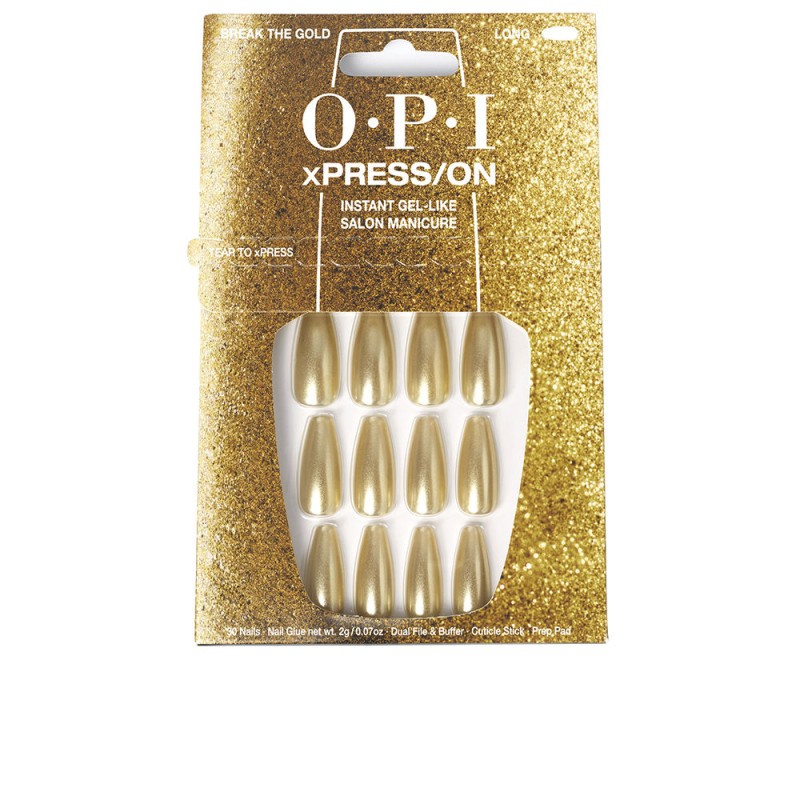 O.P.I OPI xPRESS/ON Artificial Nails Nail Art Break the Gold 30 u