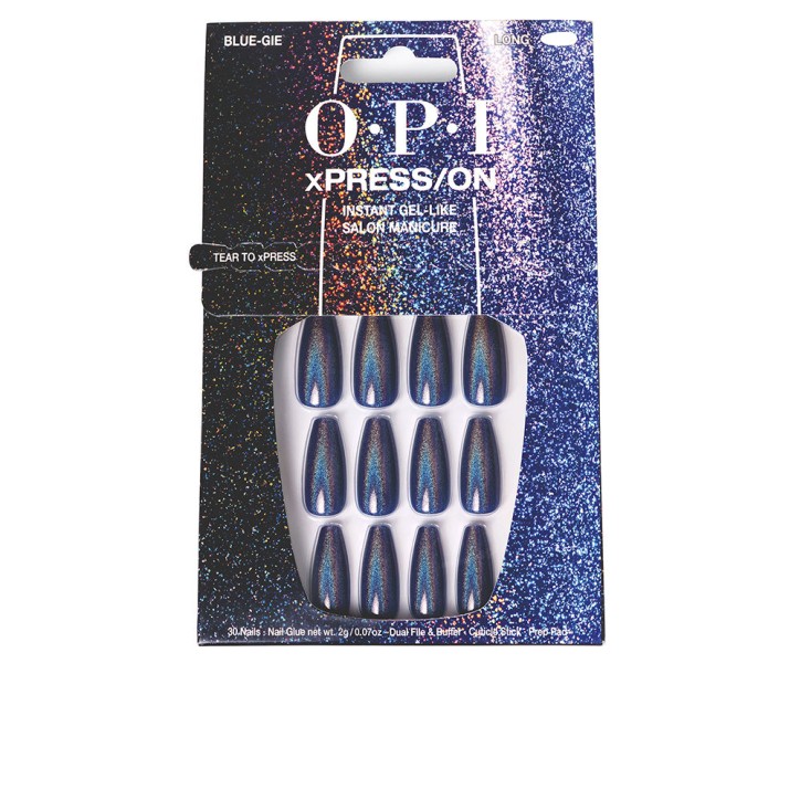 OPI xPRESS/ON Artificial Nails Nail Art Blue-Gie 30 u