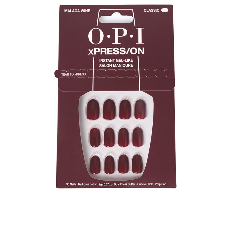O.P.I OPI xPRESS/ON Artificial Nails Iconic Shades Malaga Wine 30 u