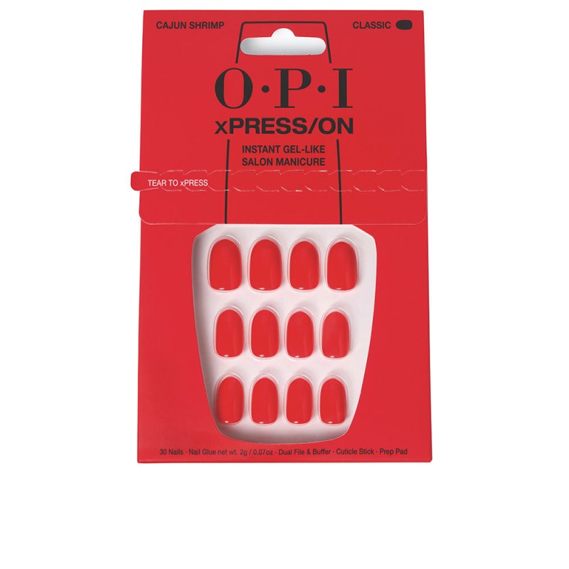 O.P.I OPI xPRESS/ON Artificial Nails Iconic Shades Cajun Shrimp 30 u