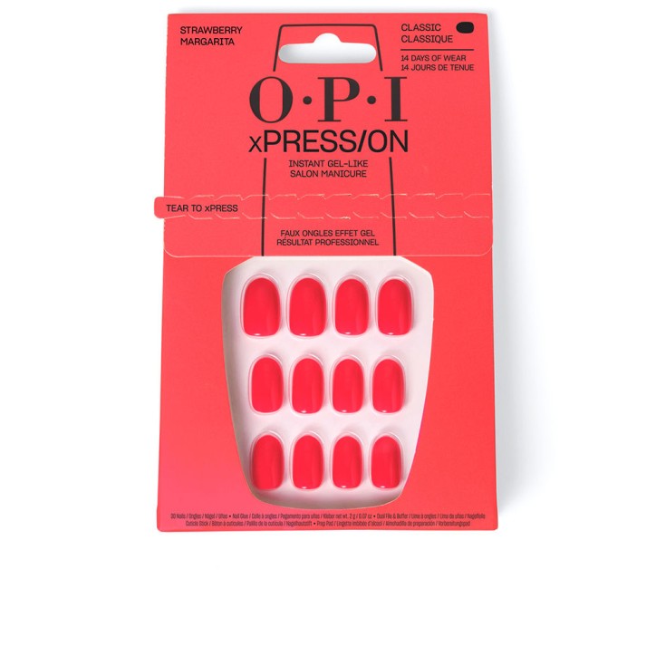 OPI xPRESS/ON Artificial Nails Iconic Shades - Strawberry Margarita 30 u OPI xPRESS/ON Artificial Nails Iconic Shades - Strawberry Margarita 30 u