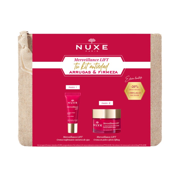 MERVEILLANCE LIFT ANTI-AGING ROUTINE LIFT-FIRMNESS DAY & EYES CASE