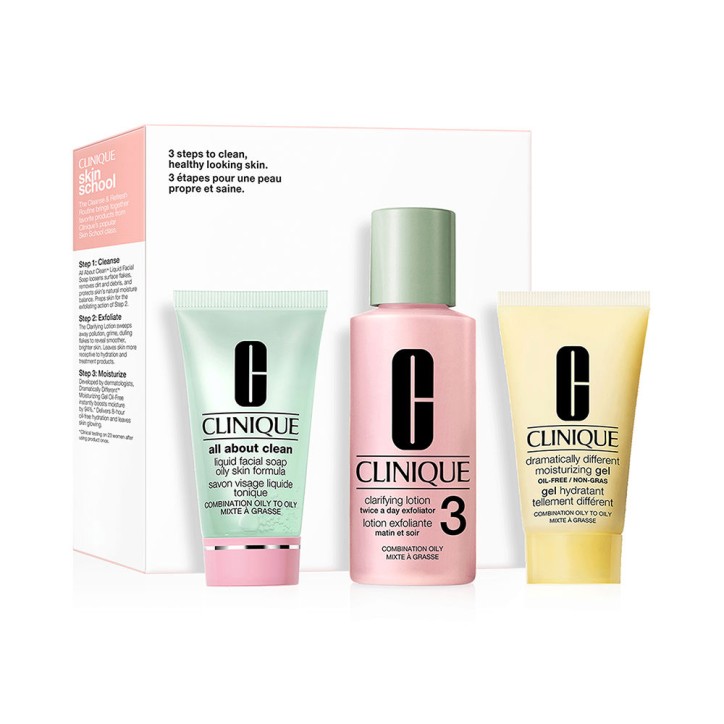 3 STEP SYSTEM FOR COMBINATION-OILY SKIN SET 3 pcs