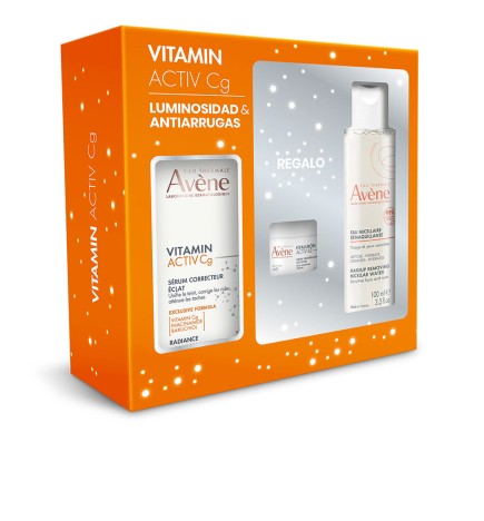 Avène VITAMIN ACTIV CG SERUM + MICELLAR + CREAM CASE 3 pcs