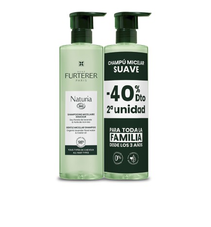 Rene Furterer NATURIA ultra-gentle micellar shampoo without sulfates pack 2 x 400 ml