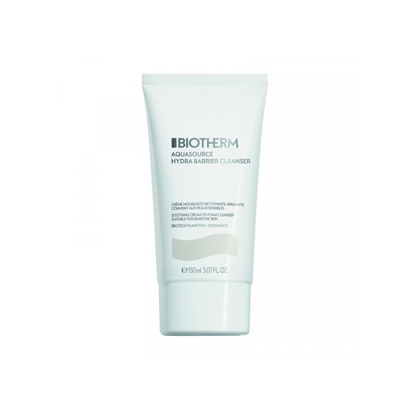 Biotherm AQUASOURCE HYDRA BARRIER CLEANSER soothing cream to foam cleanser 150ml