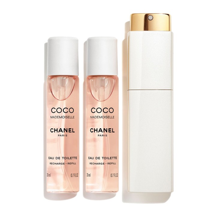 COCO MADEMOISELLE Eau de Parfum Twist and Spray Refillable Bottle - 3x20ml