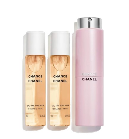 Chanel CHANCE Eau de Toilette Twist and Spray Refillable Bottle - 3x20ml