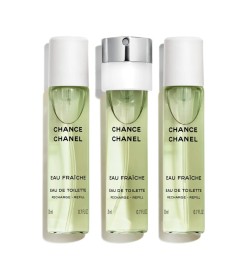 Chanel CHANCE EAU FRAICHE Eau de Toilette Twist and Spray REFILL - 3x20ml