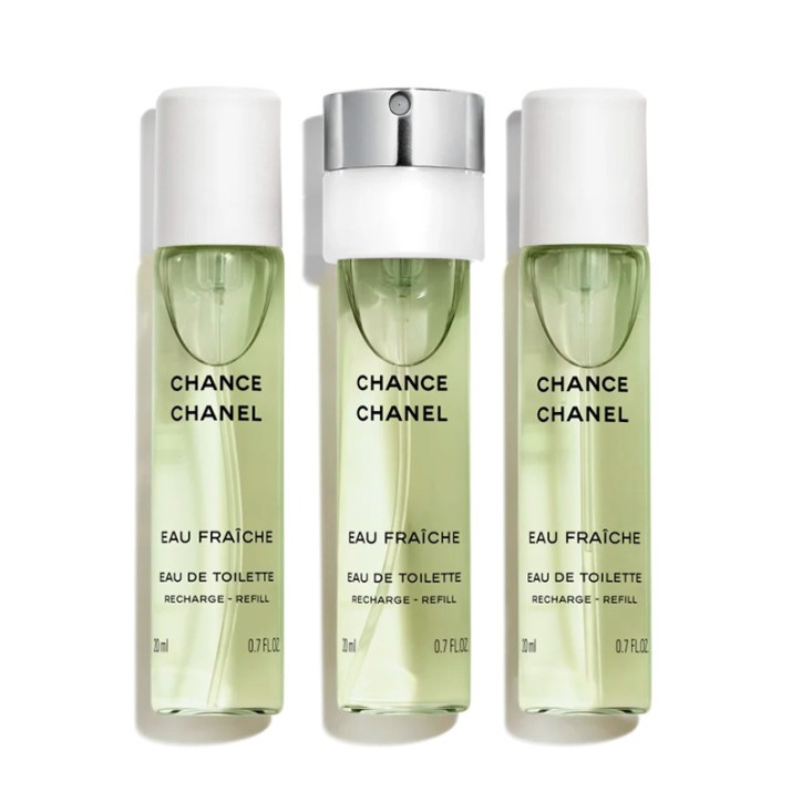 CHANCE EAU FRAICHE Eau de Toilette Twist and Spray REFILL - 3x20ml