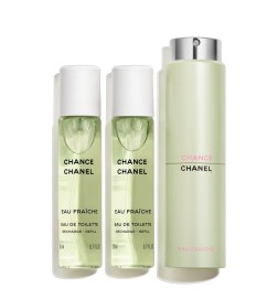 Chanel CHANCE EAU FRAICHE Eau de Toilette Twist and Spray Refillable Bottle - 3x20ml