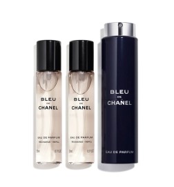 Chanel BLEU Eau de Parfum Twist and Spray Refillable Bottle - 3x20 ml