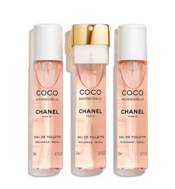 Chanel COCO MADEMOISELLE Eau de Toilette Twist and Spray REFILL - 3x20ml