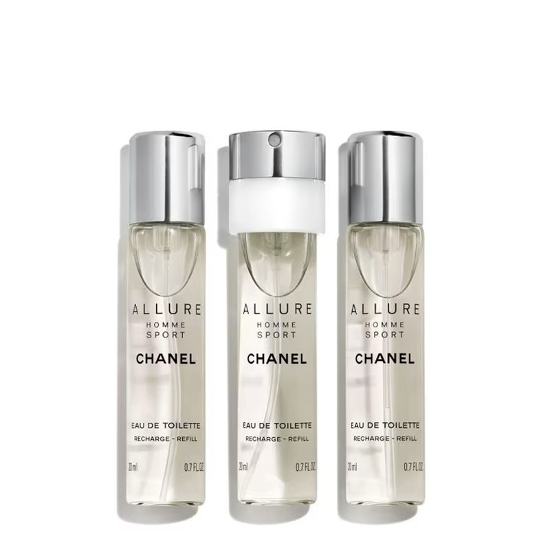 Chanel ALLURE HOMME SPORT Eau de Toilette Twist And Spray REFILL 3x20ml