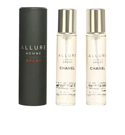 Chanel ALLURE HOMME SPORT Eau de Toilette Twist And Spray Refillable Bottle - 3x20ml