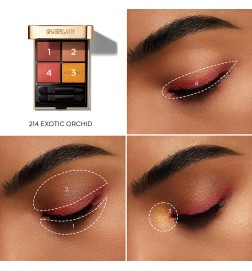 Guerlain OMBRES G Eyeshadow palette 214-exotic orchid 6 gr