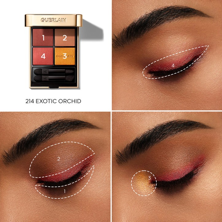 OMBRES G Eyeshadow palette 214-exotic orchid 6 gr