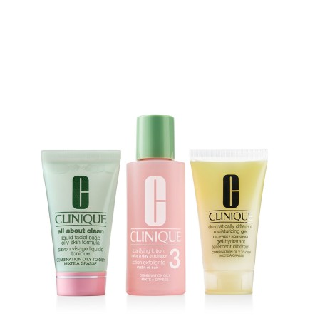 3 STEP SYSTEM FOR COMBINATION-OILY SKIN SET 3 pcs