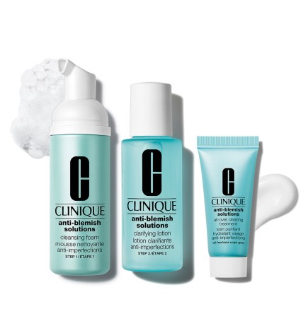 ANTI-BLEMISH SOLUTIONS 3-STEP SKIN CARE SYSTEM SET 3 pcs