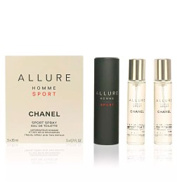 ALLURE HOMME SPORT Eau de Toilette Twist And Spray Refillable Bottle - 3x20ml