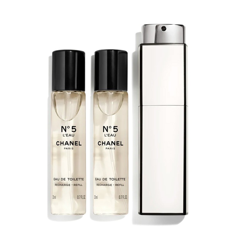 Chanel No 5 L'EAU edt spray twist & spray refill 3 x 20 ml