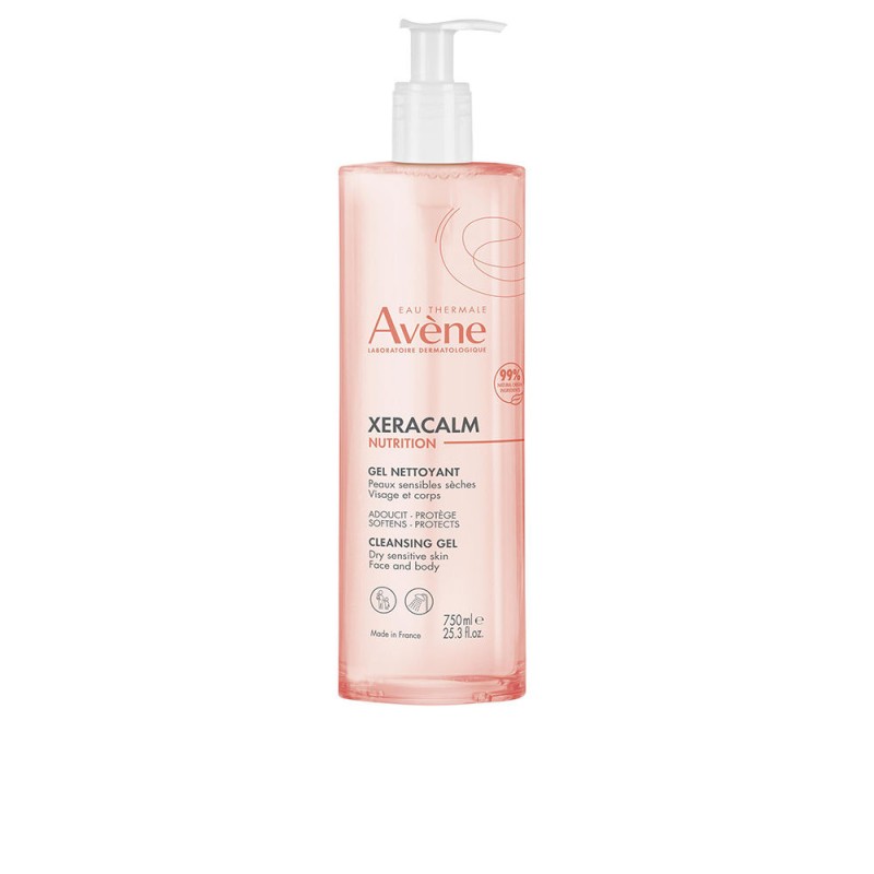 Avène XERACALM NUTRITION cleansing gel  face and body - 750ml